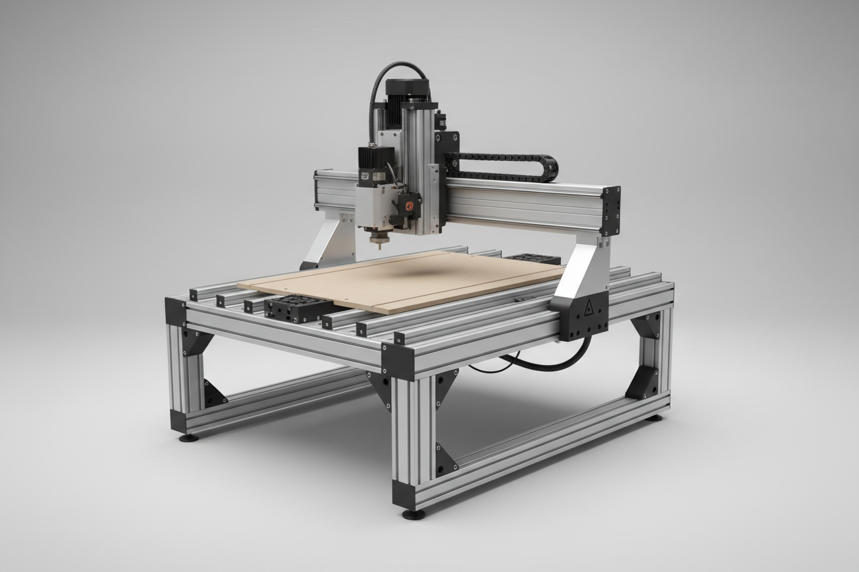 I2R CNC B24 24"x48" with no logos. the x axis is 48" wide and the y axis is 24"  